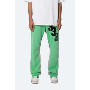 mnml Patched Contrast Bootcut Sweatpants - Green Size MGreen / M